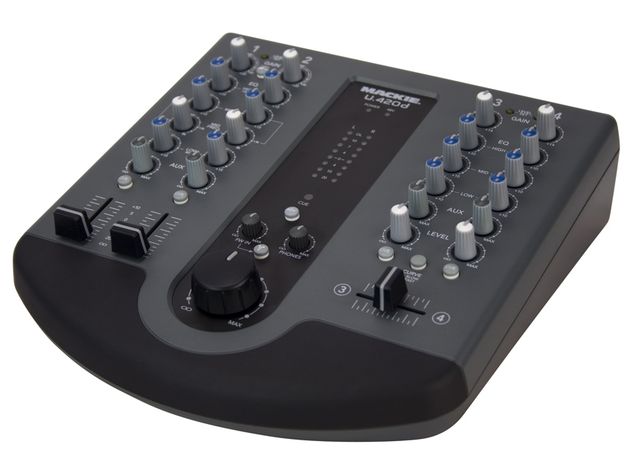 The U.420d gives you mic and stereo line input channels.